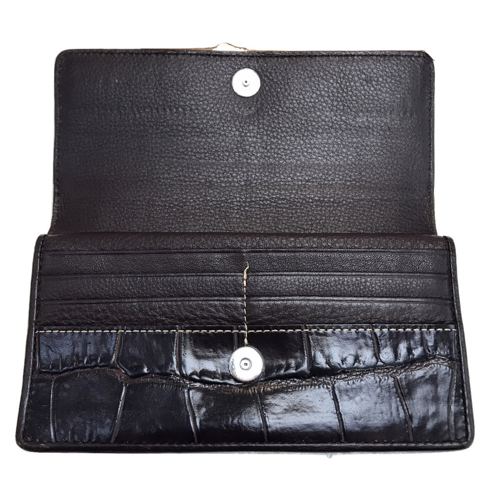 Brighton Brown Coco Embossed Wallet - Picture 3 of 4